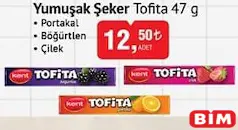 KENT TOFİTA YUMUŞAK ŞEKER ÇEŞİTLERİ 47 G